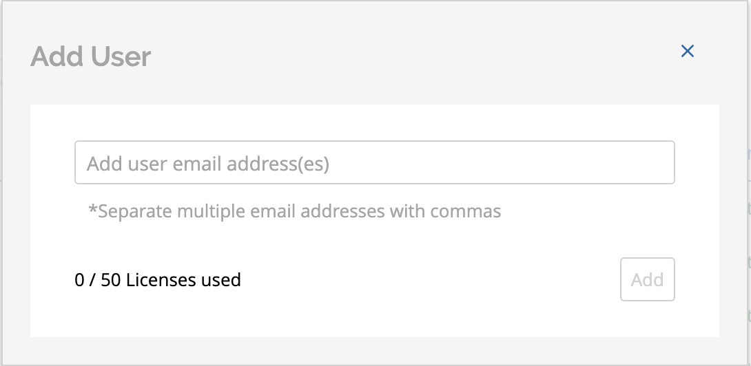 Enter email addresses
