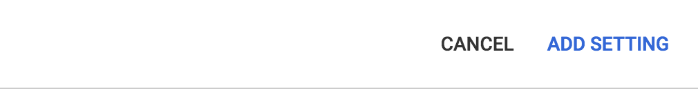 add setting or cancel