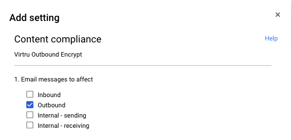 content compliance settings