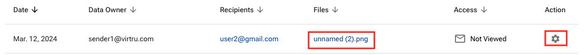 Click file or gear icon