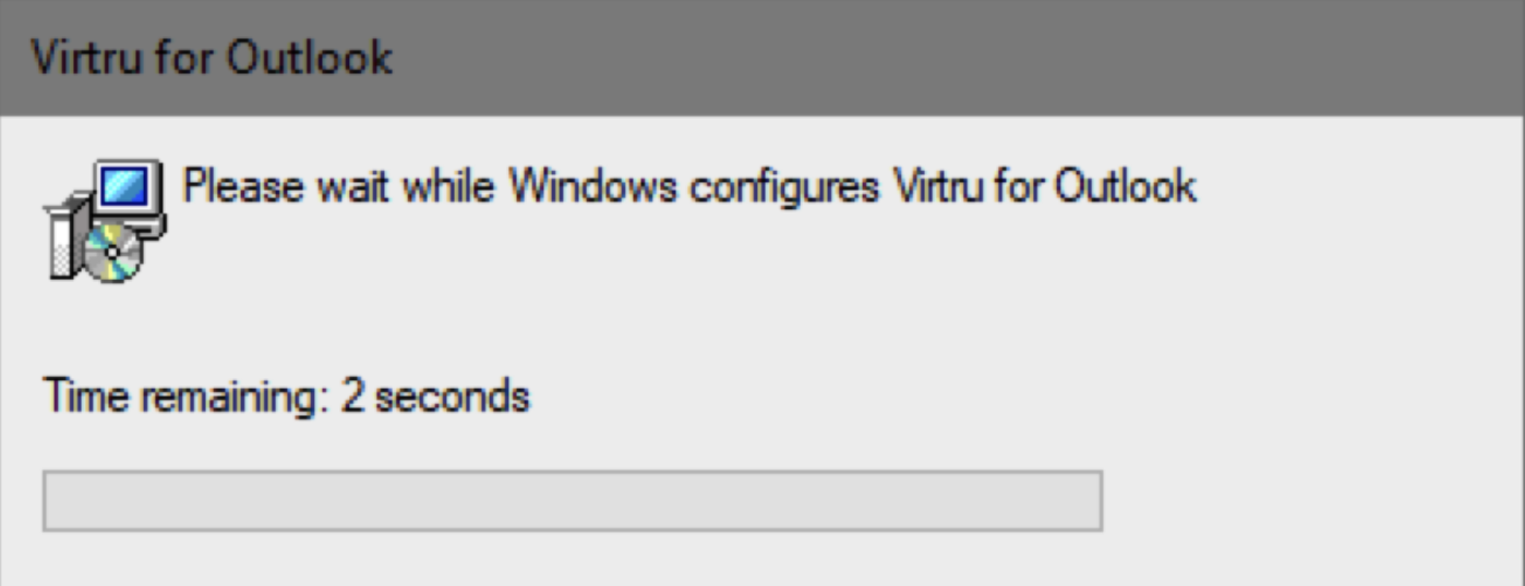 Uninstall progress