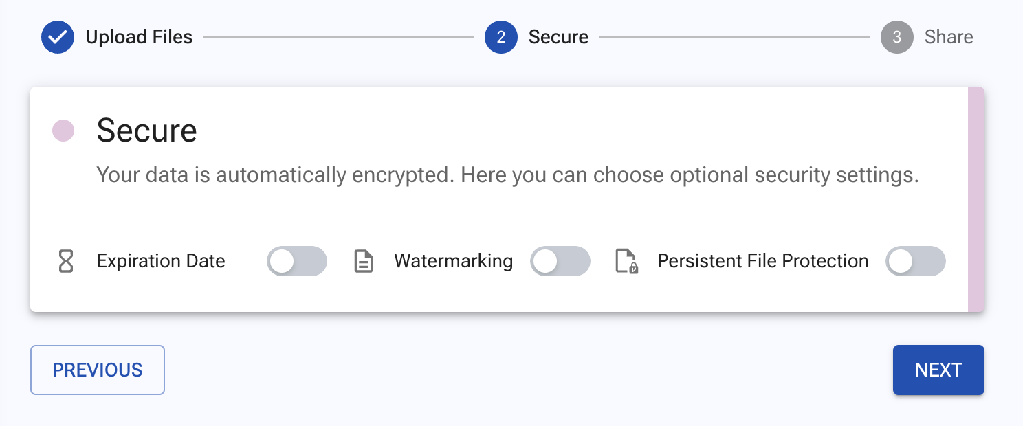Step 2, Secure