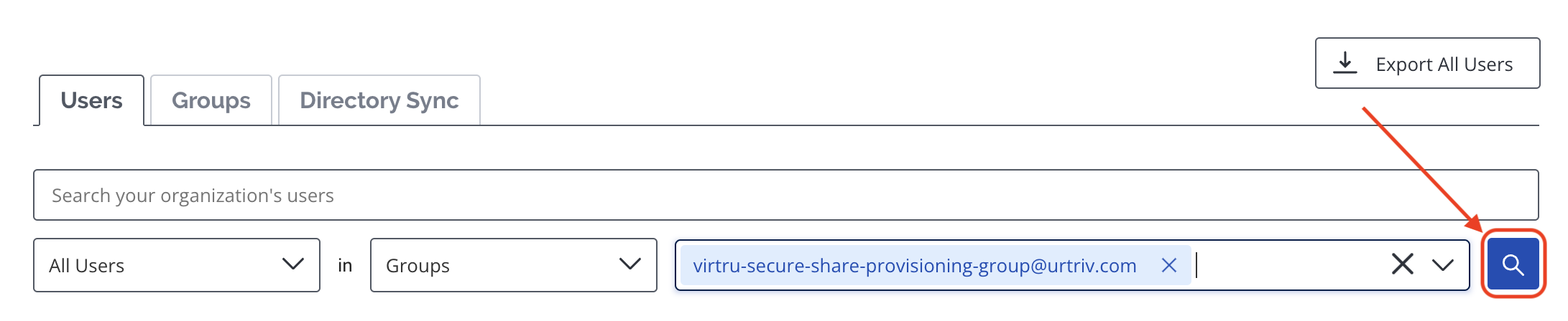 Execute search