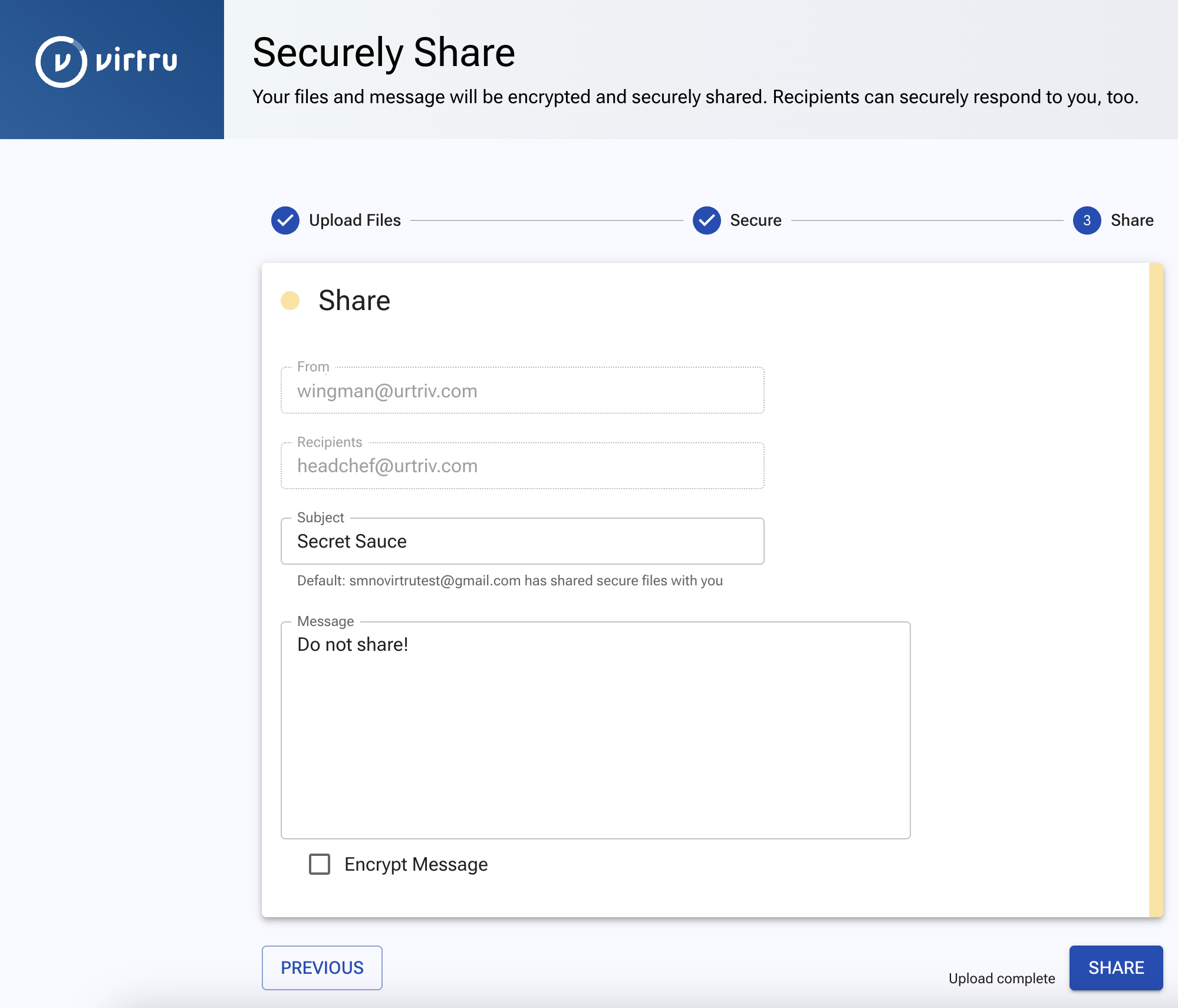 Step 3, Share