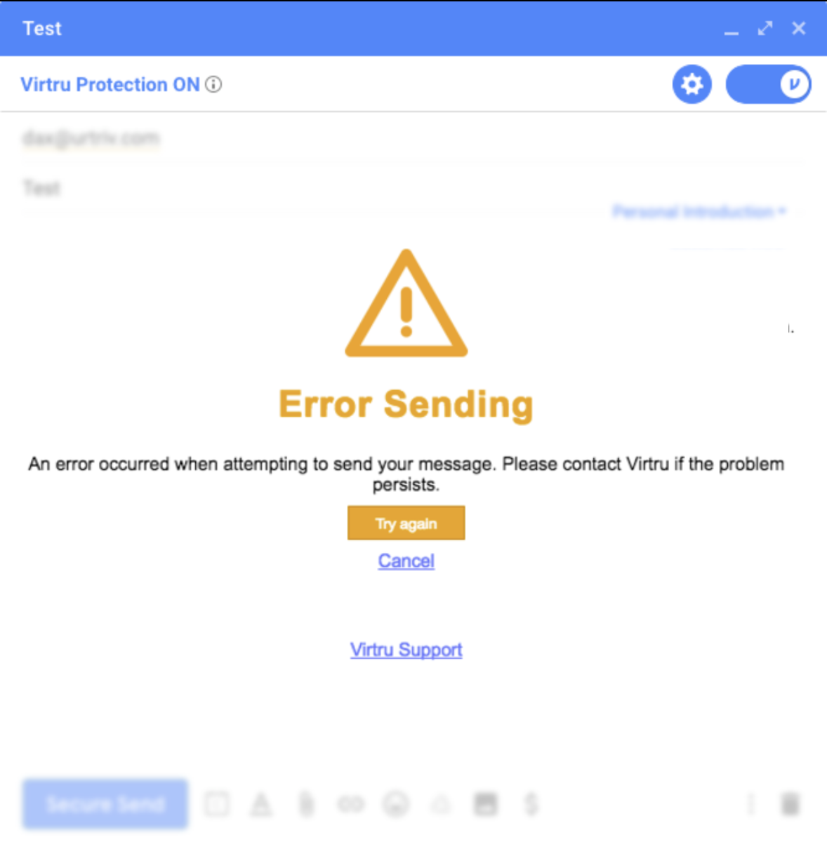 error checking mail for gmail