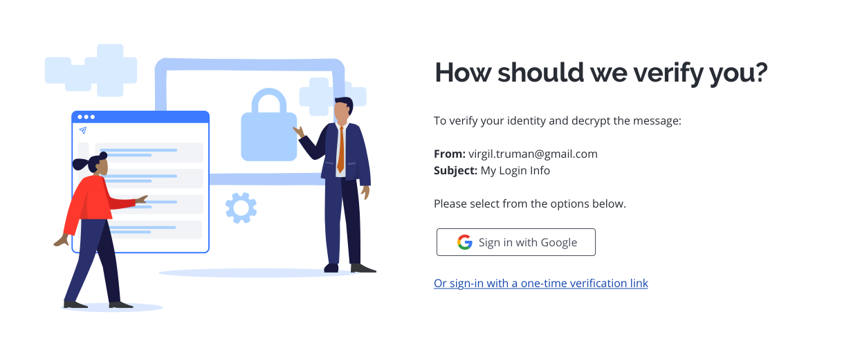 Secure Reader - verify your identity