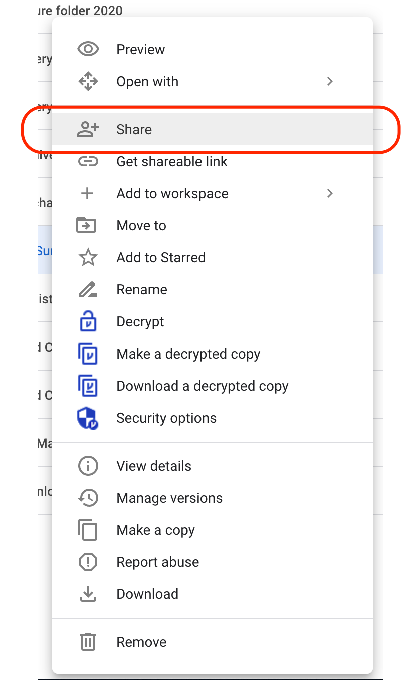 File Share option