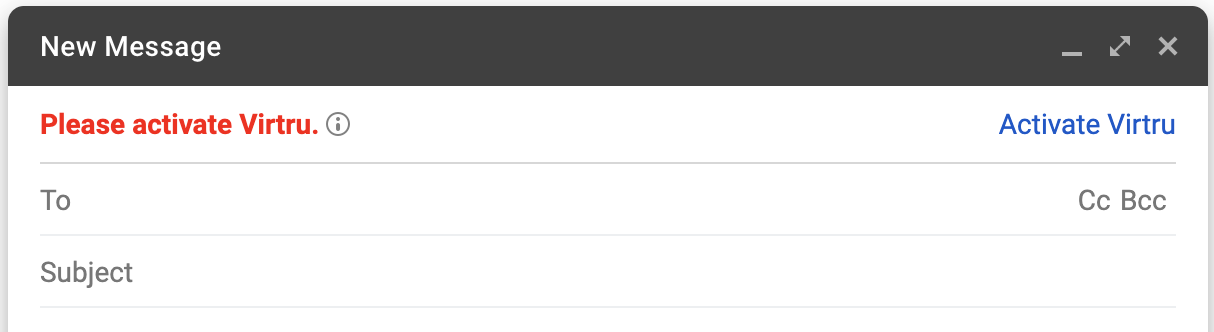Inactive Gmail browser plugin