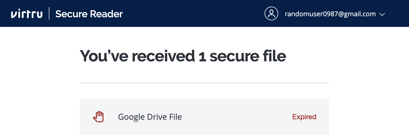 Google Drive File Expired messaging