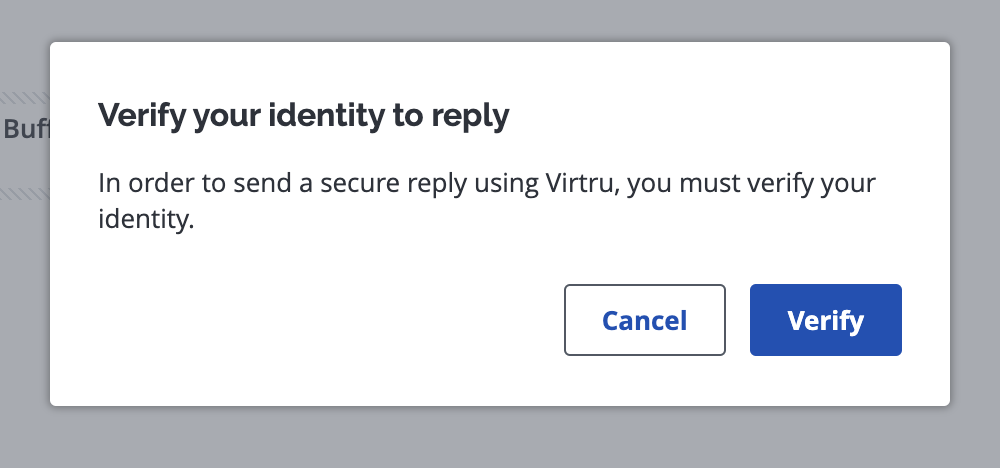 Verification prompt