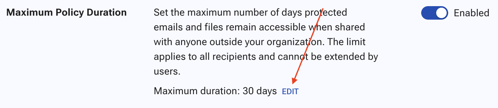 EDIT option