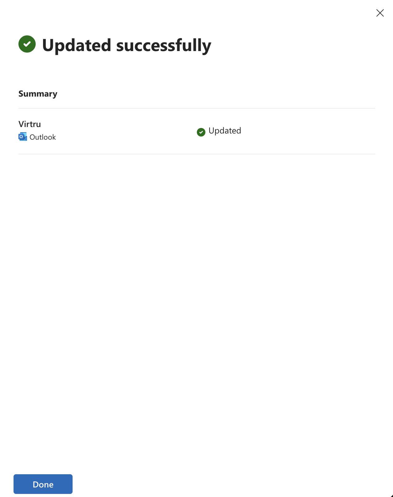 Success page