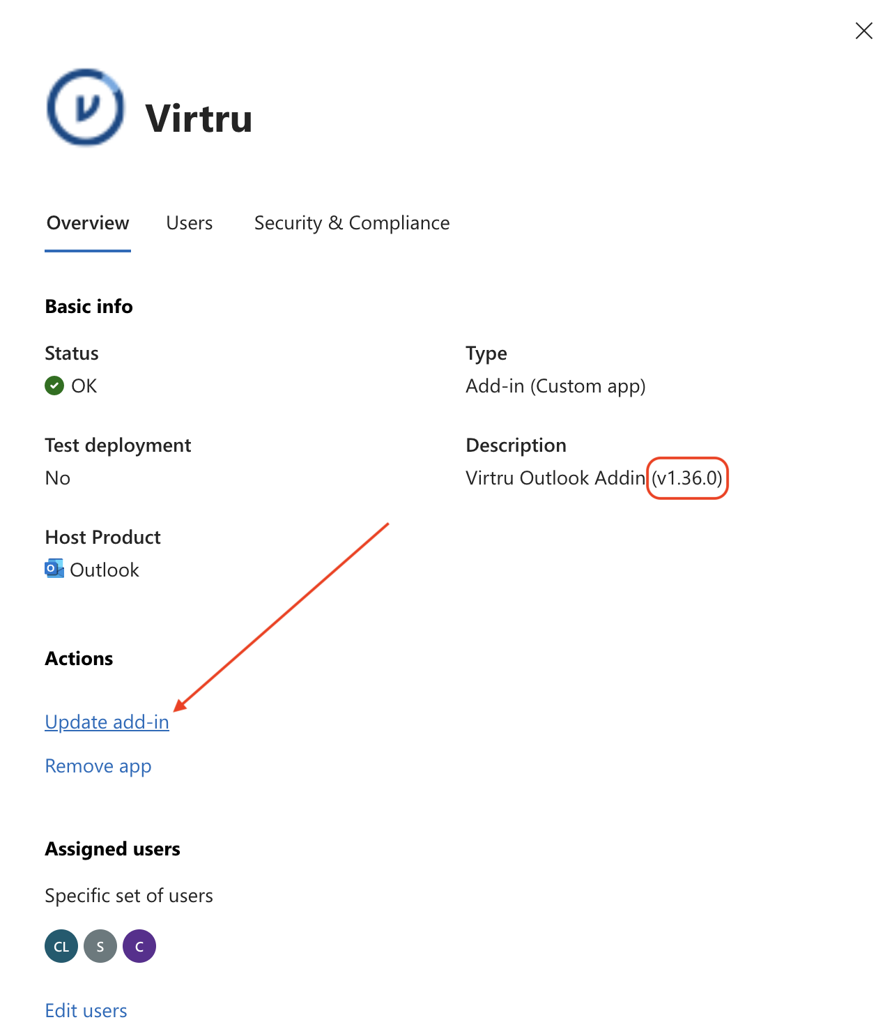 App details
